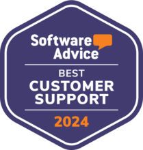 Software Advice Best Customer Support 2024 Badge