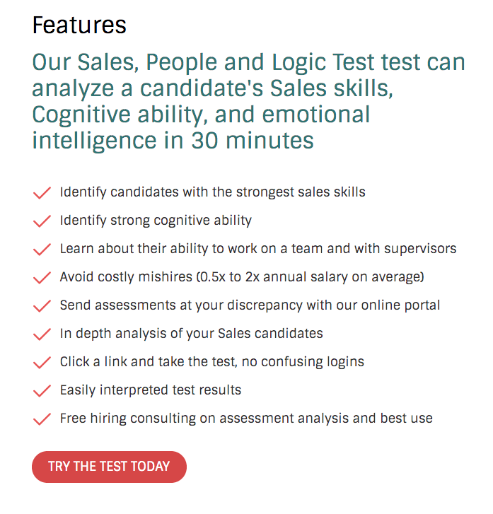 Highly Predictive Sales Personality Test Hire Top