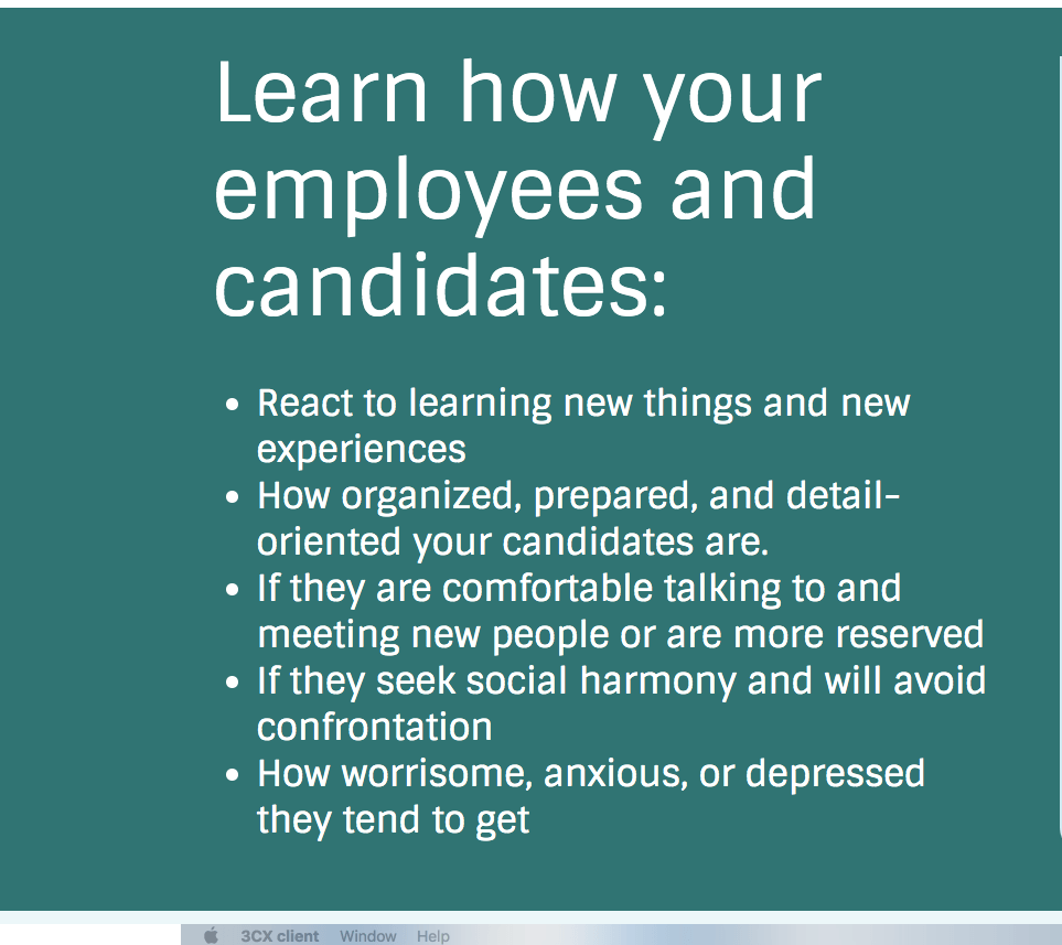 Big 5 Personality Test for Candidates - The Hire Talent